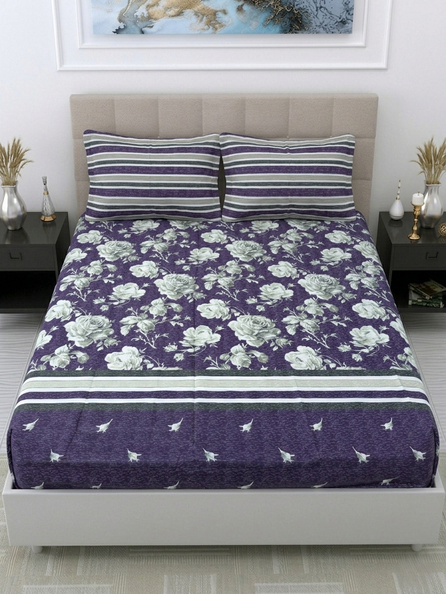 Purple Petals - Set Of 3pcs