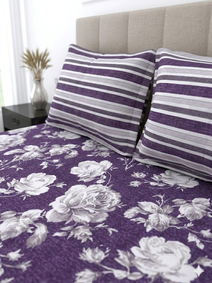 Purple Petals - Set Of 3pcs